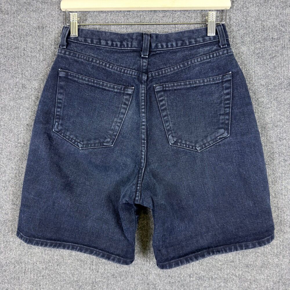Vintage GAP Women Jean Shorts Size 8 Dark Wash High Rise Mom Cotton Made USA 90s